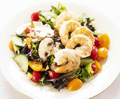 Classic Salad with Shrimp "Birmingham Green"